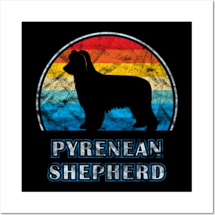 Pyrenean Shepherd Vintage Design Dog Posters and Art